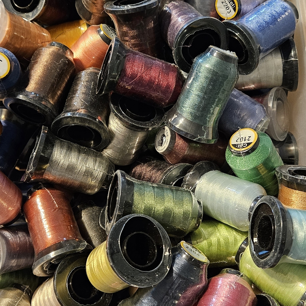 Assorted Iridescent Sewing/ EmbroideryThread Spools - Multi Color